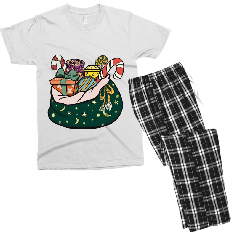 Santa Claus Gift Bag Men's T-shirt Pajama Set | Artistshot