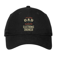 Proud Dad Of An Awesome Electronic Engineer Adjustable Cap | Artistshot