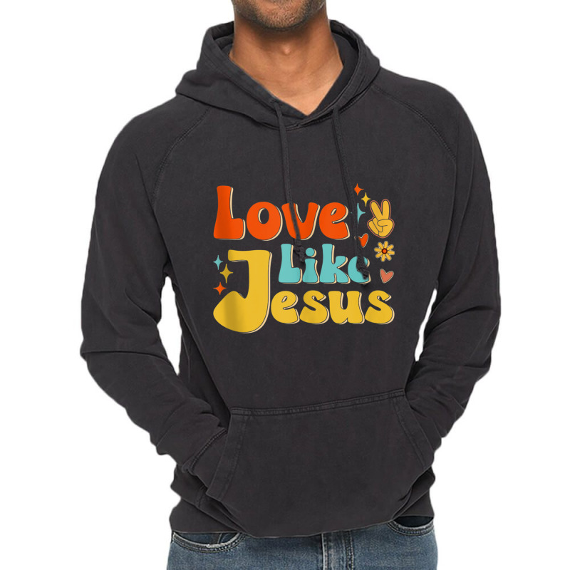 Love Like Jesus Mens My Favorite Vintage Hoodie by Aria-Proctor | Artistshot