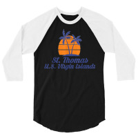 St. Thomas Us Virgin Islands Caribbean Beach Travel Country T Shirt 3/4 Sleeve Shirt | Artistshot