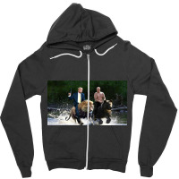 Trump And Putin Ride Zipper Hoodie | Artistshot