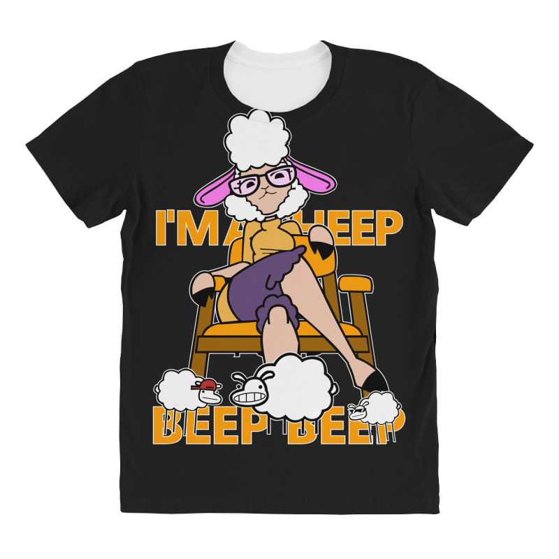 uvidenhed Turbulens via Custom Beep Beep I'm A Sheep All Over Women's T-shirt By Garnisflok -  Artistshot