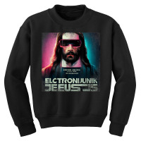 Vintage Cyberpunk Jesus Futuristic Religious Christian Punk T Shirt Youth Sweatshirt | Artistshot