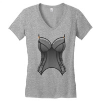 Lingerie Bustier Funny Bra T Shirt For Parties Dressing Up Women's V-neck T-shirt | Artistshot