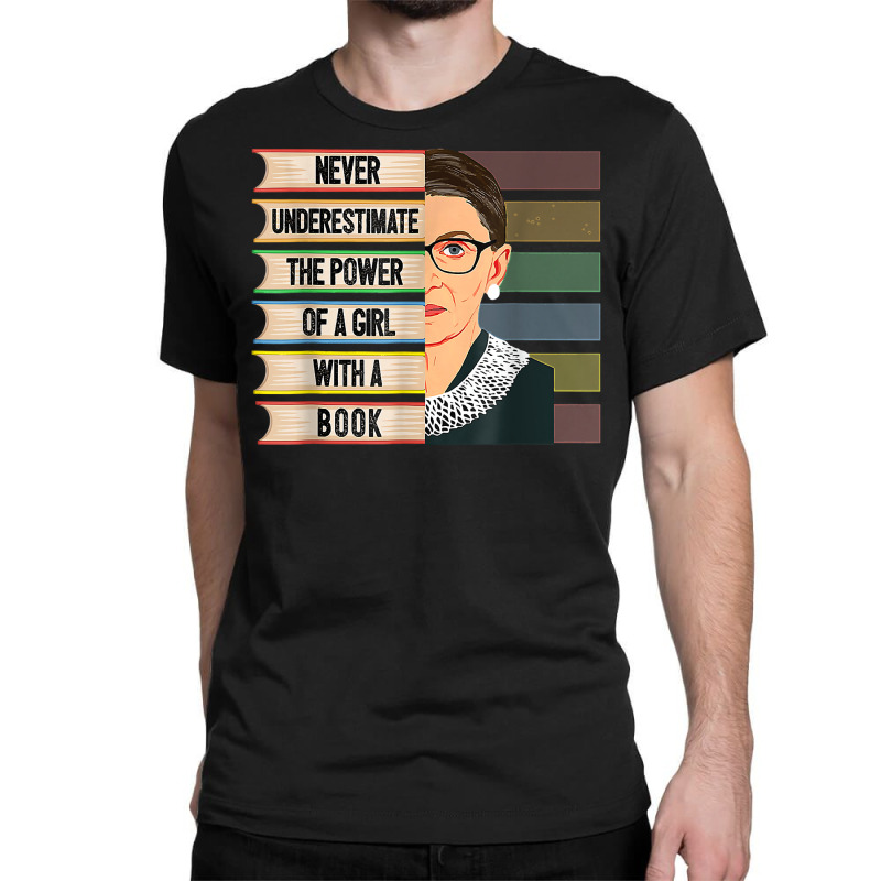 rbg tshirt, quote ruth bader ginsburg never underestimate the