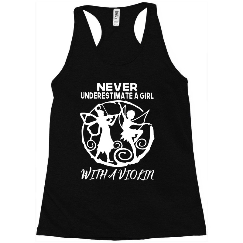 Never Underestimate A Girl With A Violin Essential Racerback Tank by Mito220 | Artistshot