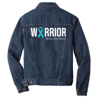 Myasthenia Gravis Awareness Teal Ribbon T Shirt Men Denim Jacket | Artistshot