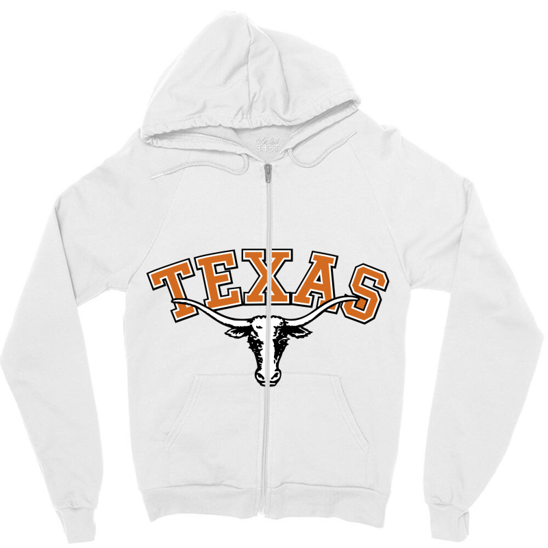 Texas longhorns best sale zip up hoodie