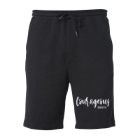 Need Courage From God Christian Faith Inspirational Women Men Fleece Short | Artistshot