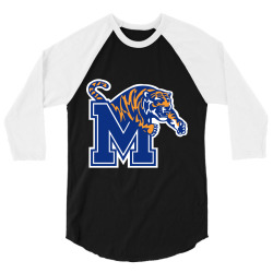 memphis tigers logo 3/4 Sleeve Shirt | Artistshot
