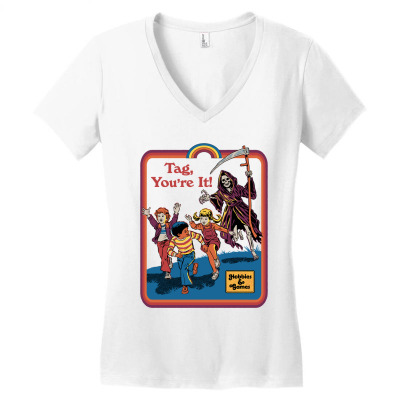 Vin Scully' Women's V-Neck T-Shirt by Artistshot