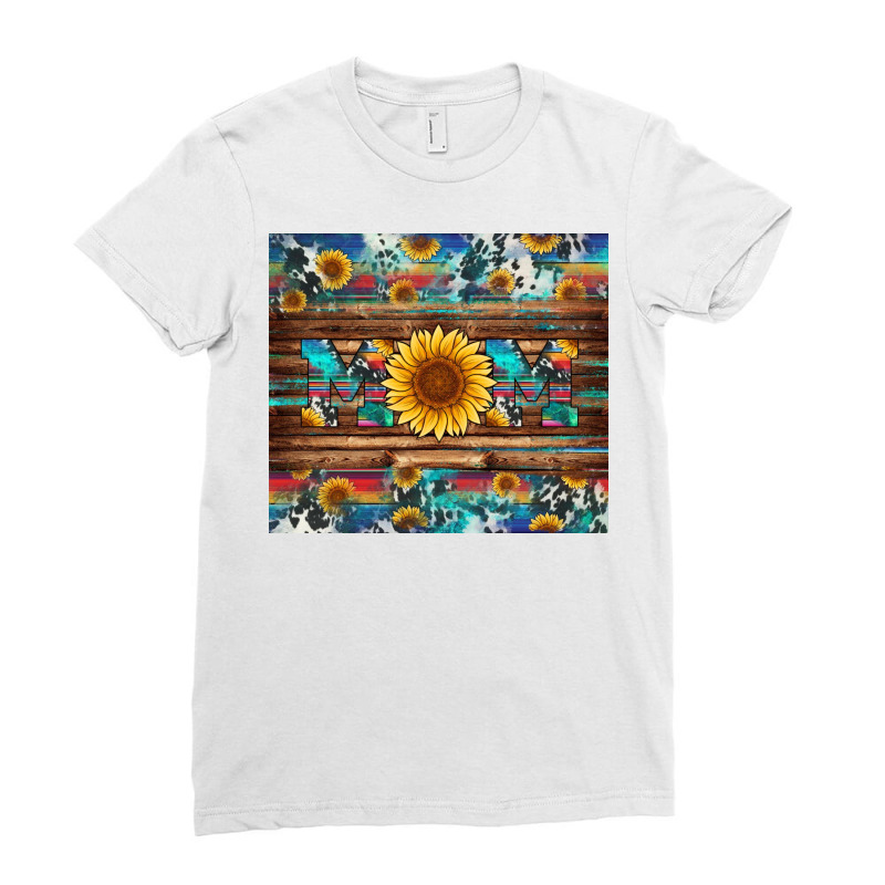 Sunflower Western Mom Ladies Fitted T-shirt | Artistshot