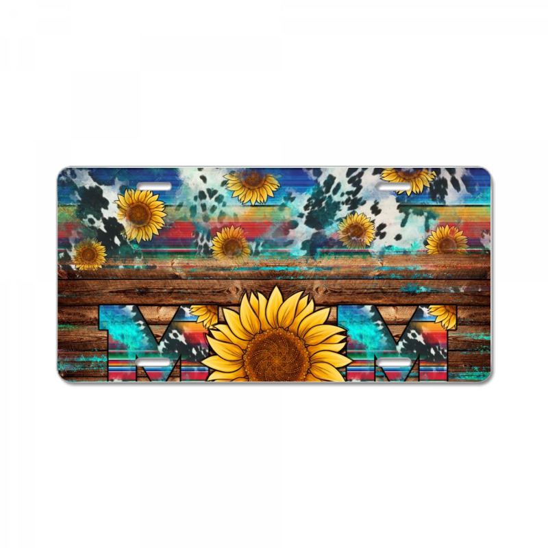 Sunflower Western Mom License Plate | Artistshot