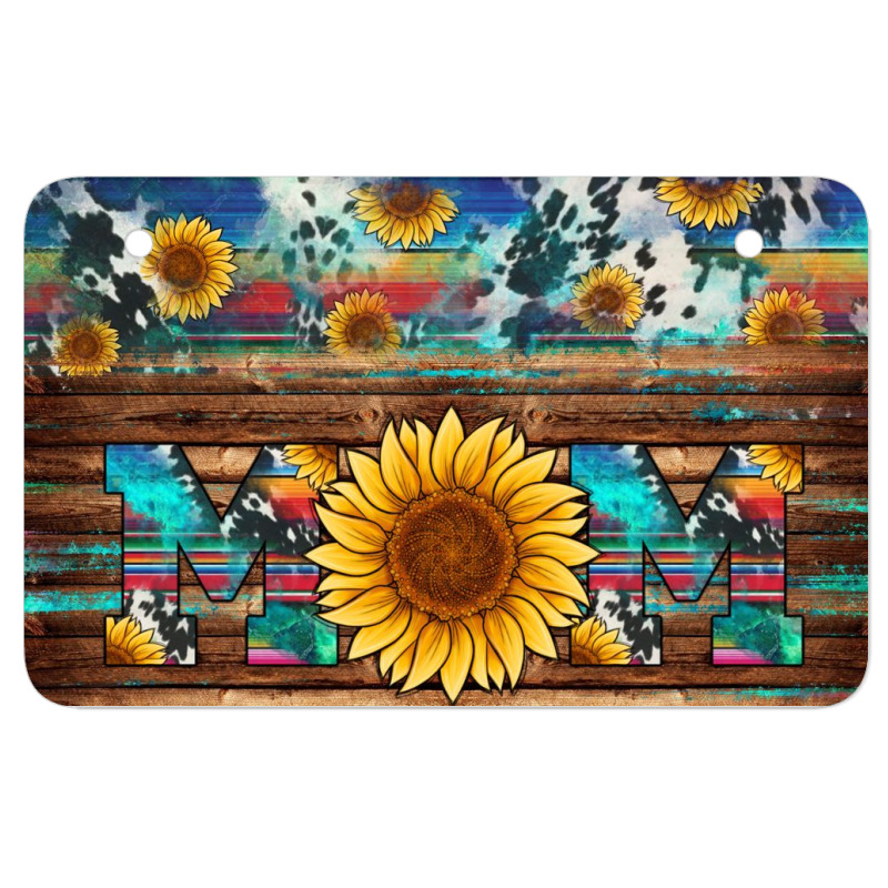 Sunflower Western Mom Atv License Plate | Artistshot