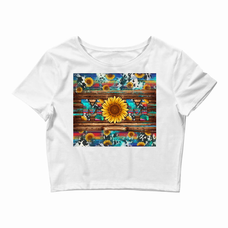 Sunflower Western Mom Crop Top | Artistshot