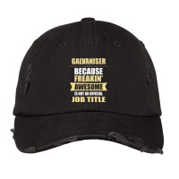 Galvaniser Because Freakin' Awesome Isn't A Job Title Vintage Cap | Artistshot