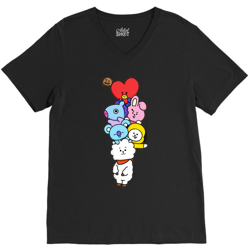 Kpop Sticker   Shooky And Cooky V-neck Tee | Artistshot