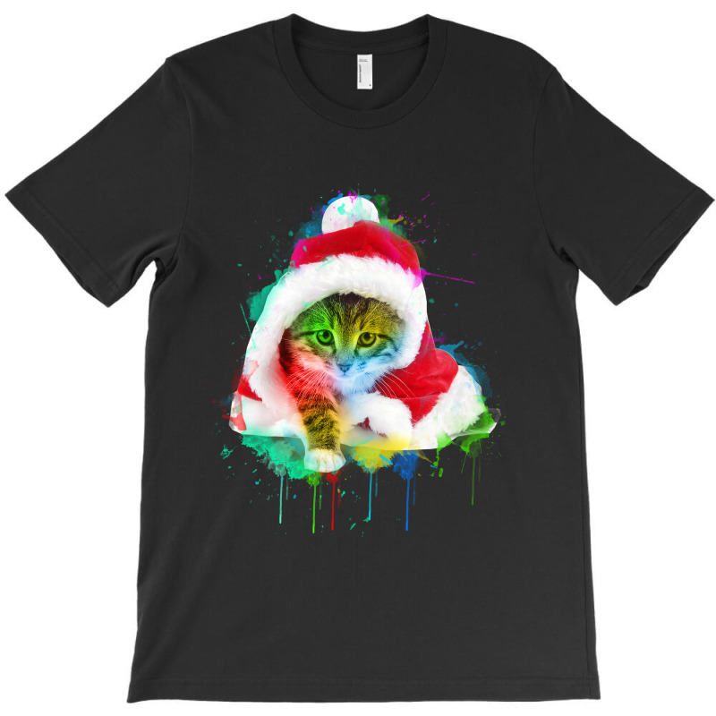 Merry Christmas Cat T-shirt | Artistshot