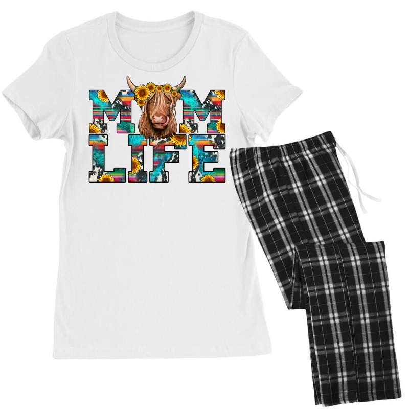 Mom Life Highland Cow Women's Pajamas Set | Artistshot