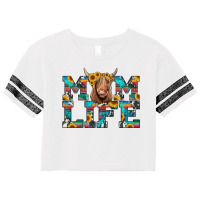 Mom Life Highland Cow Scorecard Crop Tee | Artistshot