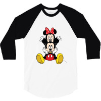 Mouse,cartoons,animations,animal 3/4 Sleeve Shirt | Artistshot