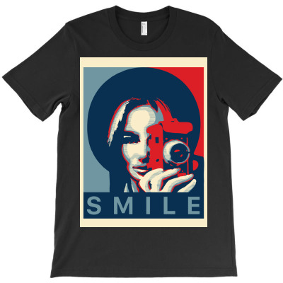 Retro Camera Smile Girl Classic T Shirt T-shirt Designed By Erna Mariana