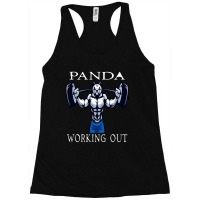 Panda Working Out Racerback Tank | Artistshot