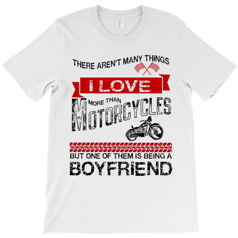 This Boyfriend Loves Motorcycles T-shirt | Artistshot