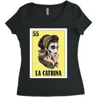 La Catrina Lottery Gift   Mexican Lottery La Catrina T Shirt Women's Triblend Scoop T-shirt | Artistshot