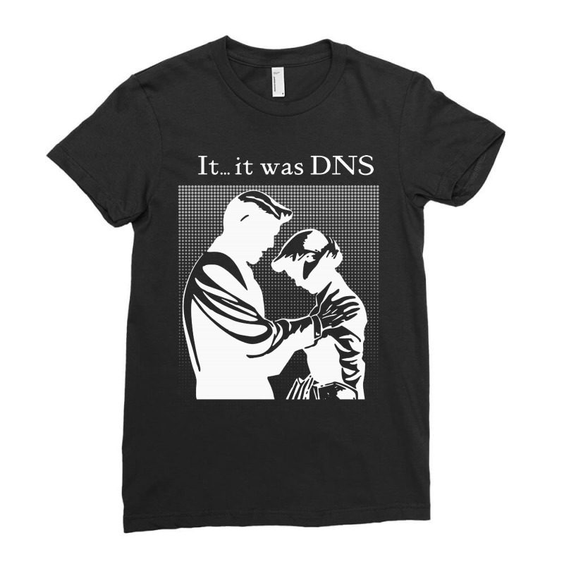 Dns (light Design) Ladies Fitted T-Shirt by frizidan | Artistshot