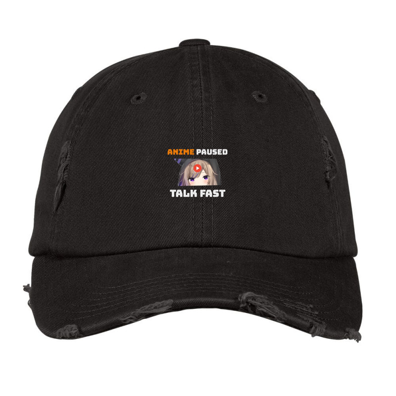 Anime Paused Talk Fast Vintage Cap | Artistshot