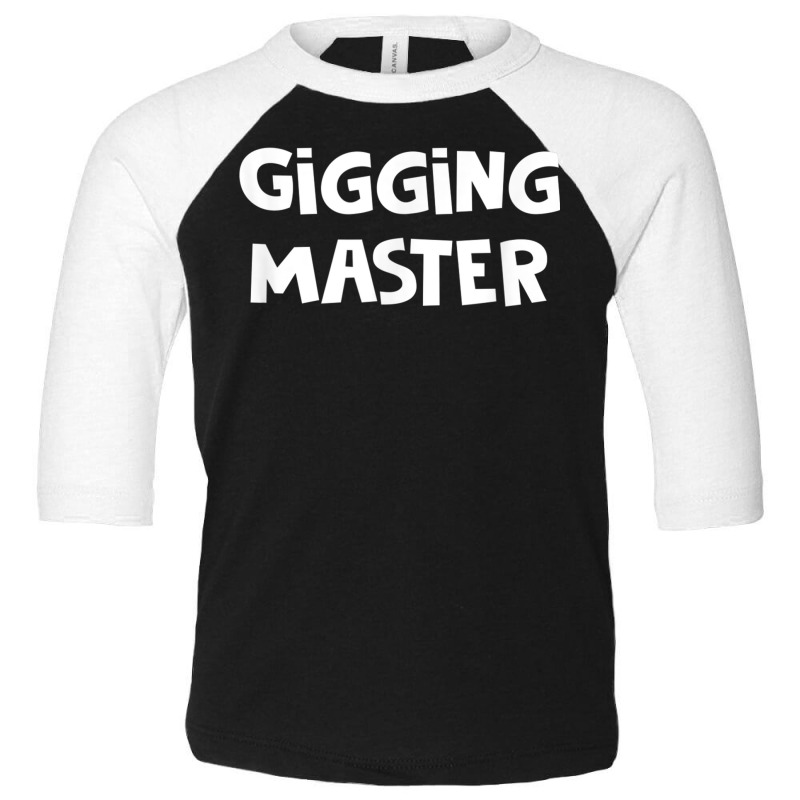 Gigging Master Funny Frog Flounder Fishing Gig T Shirt Toddler 3/4 Sleeve Tee | Artistshot