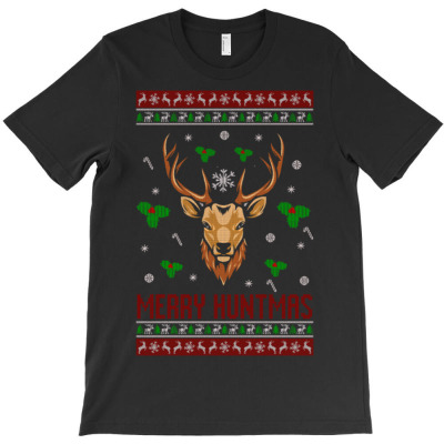 Merry Huntmas T-shirt Designed By Bariteau Hannah