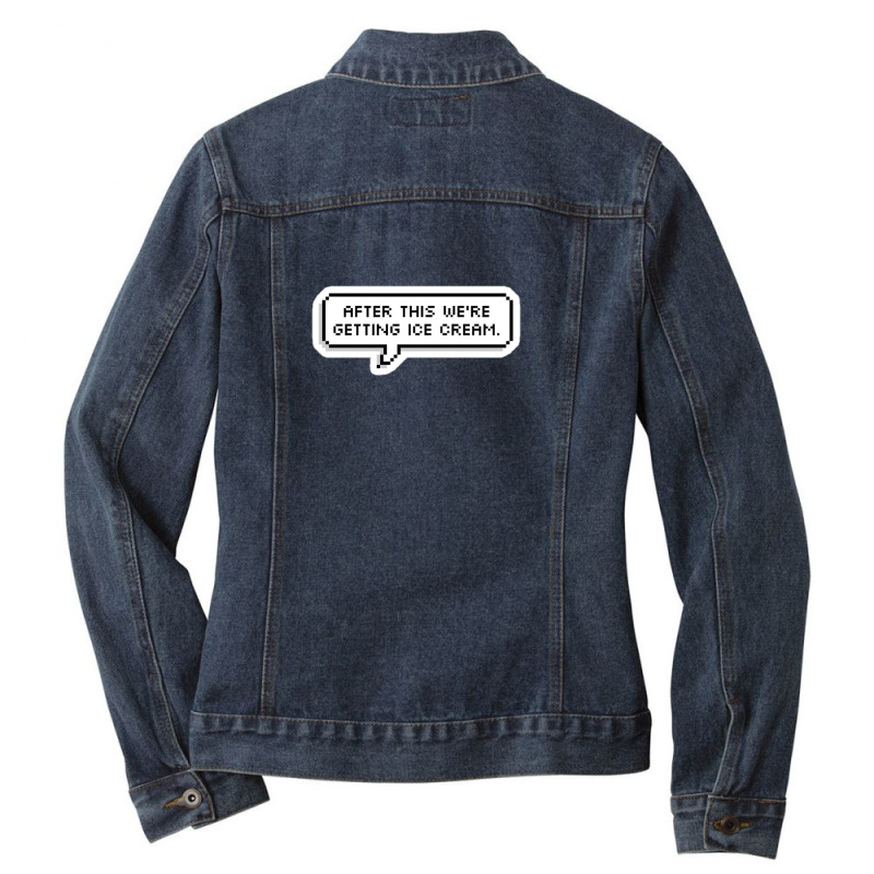 Worst Driver But Cute 25827232 Ladies Denim Jacket by anisaart4 | Artistshot