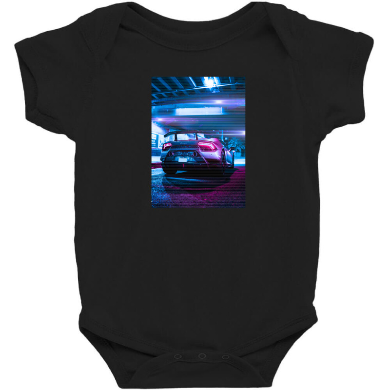 Car Neon Retro Baby Bodysuit by Jeff_Nugroho | Artistshot