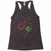 Flower Dandelion Hummingbird T  Shirt Tie Dye Dandelion Hummingbird Fl Racerback Tank | Artistshot