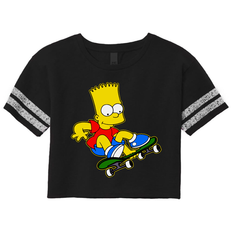 Funny Simpson Skater Scorecard Crop Tee by Jas Jus Art | Artistshot