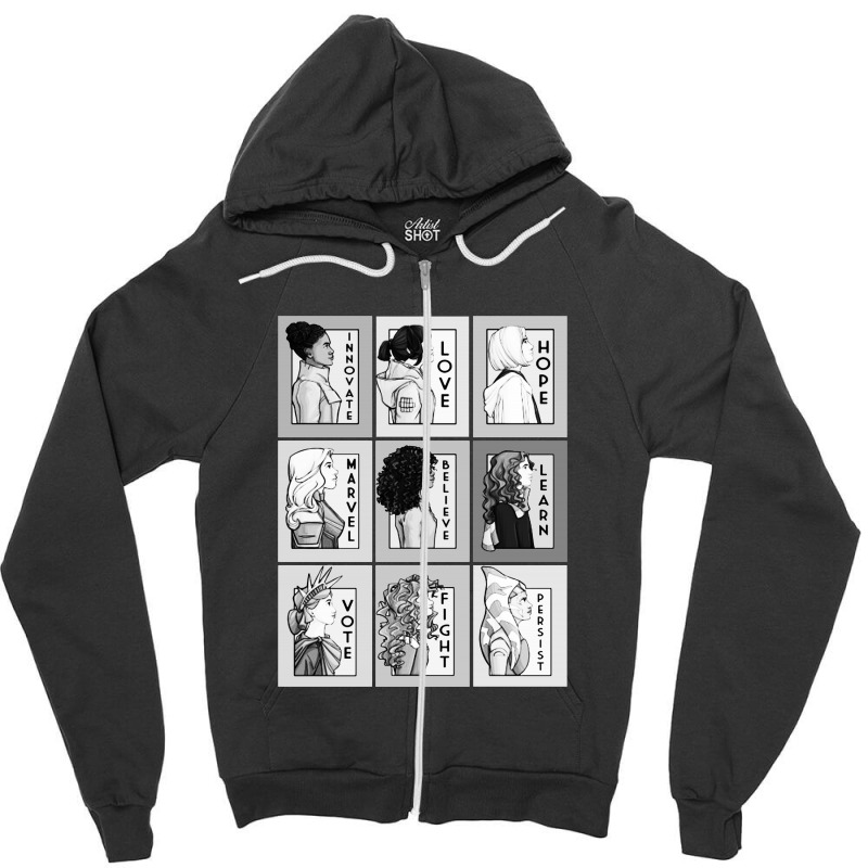 They Are Series Collage Zipper Hoodie | Artistshot