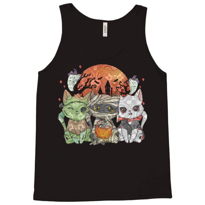 Halloween Cat Halloween Costume T  Shirt Halloween Cat Halloween Costu Tank Top | Artistshot