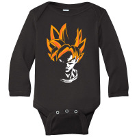 Super Goku  Anime Long Sleeve Baby Bodysuit | Artistshot