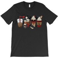 Spice Latte Iced Halloween T Shirthorror Fall Coffee Pumpkin Spice Lat T-shirt | Artistshot