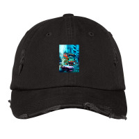 Tokyo Car Neon Synthwave Vintage Cap | Artistshot