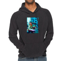 Tokyo Car Neon Synthwave Vintage Hoodie | Artistshot