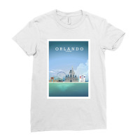 Travel - Beautiful Florida City Ladies Fitted T-shirt | Artistshot