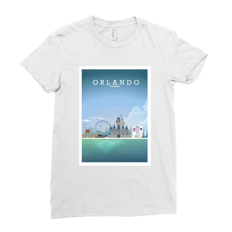 Travel - Beautiful Florida City Ladies Fitted T-Shirt by Rcarrollsh | Artistshot