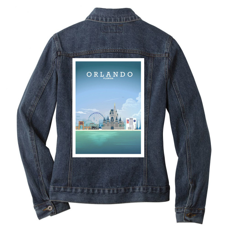 Travel - Beautiful Florida City Ladies Denim Jacket by Rcarrollsh | Artistshot