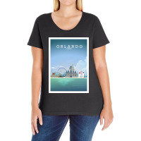 Travel - Beautiful Florida City Ladies Curvy T-shirt | Artistshot