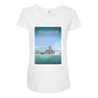 Travel - Beautiful Florida City Maternity Scoop Neck T-shirt | Artistshot