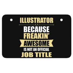 illustrator because freakin' awesome isn't a job title ATV License Plate | Artistshot