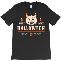 Trick Or Treat Halloween T Shirthalloween Trick Or Treat Pumpkin Costu T-shirt | Artistshot